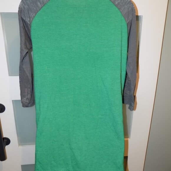 L.O.L Vintage Green Four Leaf Clover Smiley Face Size L Women's NEW - Picture 3 of 3